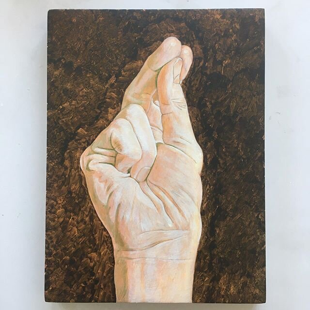 Tempera under-painting for hand study paintings. #tempera #verdaccio #hands #paintings