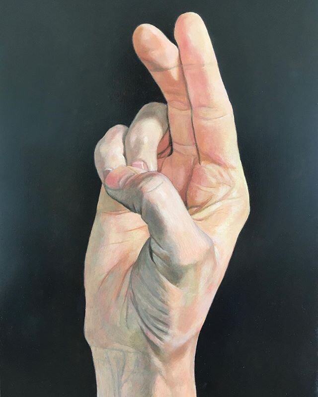 Finished hand paintings, 18x24cm, oil and tempera on board. #paintings #hands #oilpainting #tempera