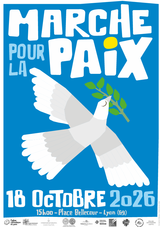 Marche pour la paix 18 octobre  2026 lyon