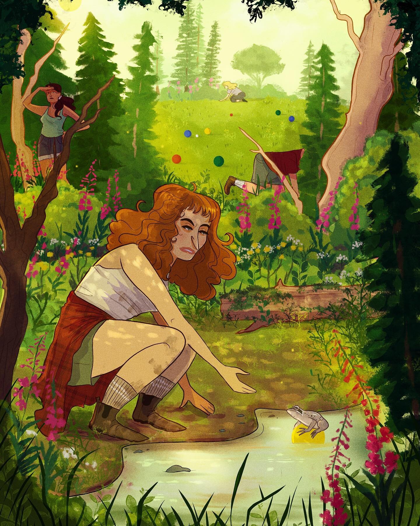 A brief pause in my Oz lineup to share my piece from the @yukon.ilco exhibition &lsquo;Yukon Fairytales&rsquo; that&rsquo;s currently up at @yukonarts until July 2. If you&rsquo;re in Whitehorse, go check it out! 
.

The (Wood) Frog Prince 

While ou