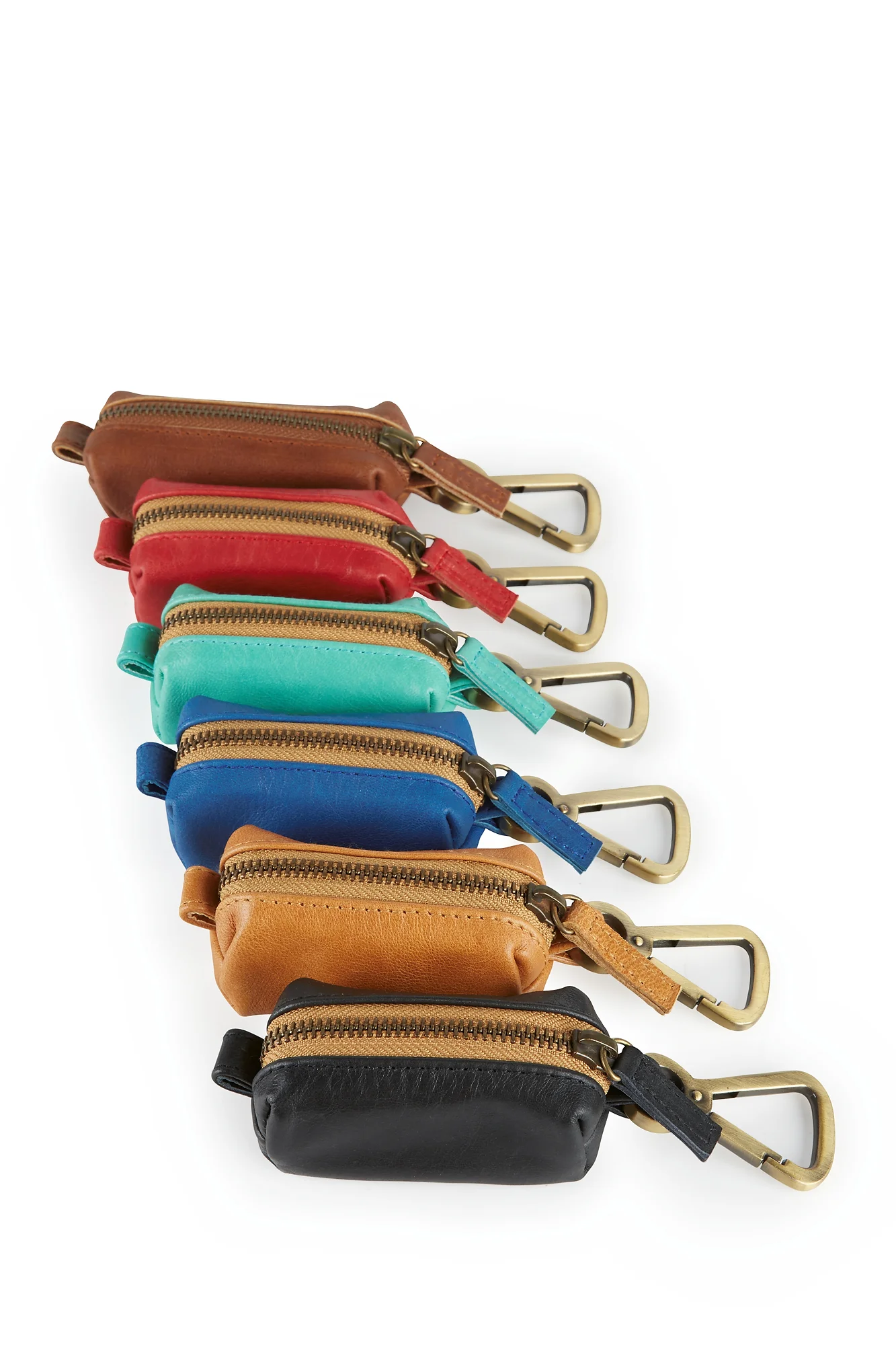 Laguna - Turquoise and Tan Leather Dog Collar