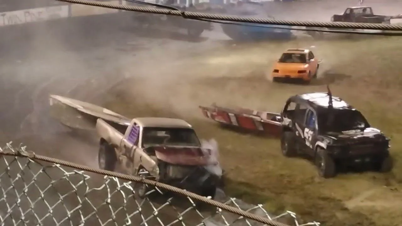 Boat Race Demolition Derby Lakeport Speedway Opening Night