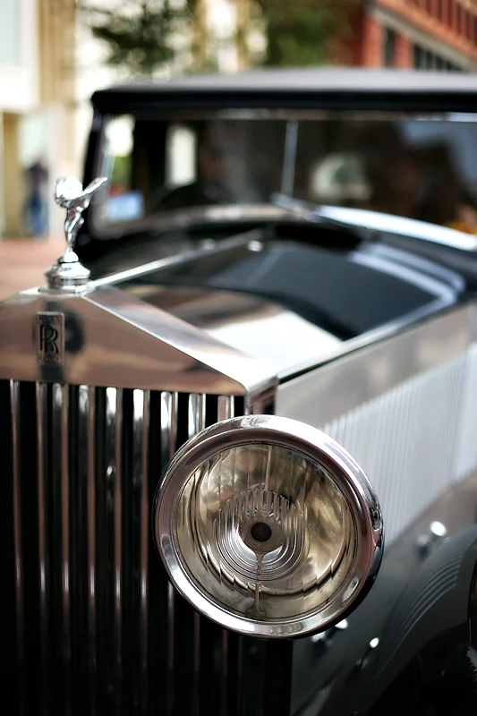 vintage wedding car