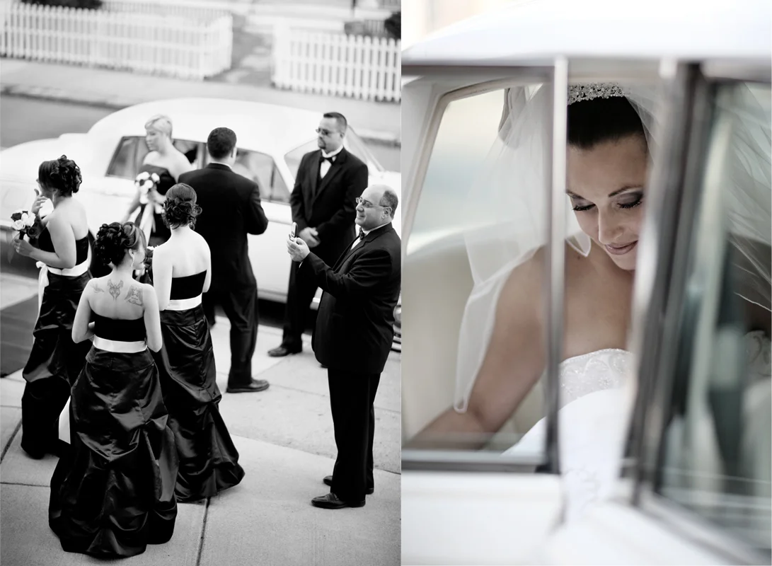 wedding arrival