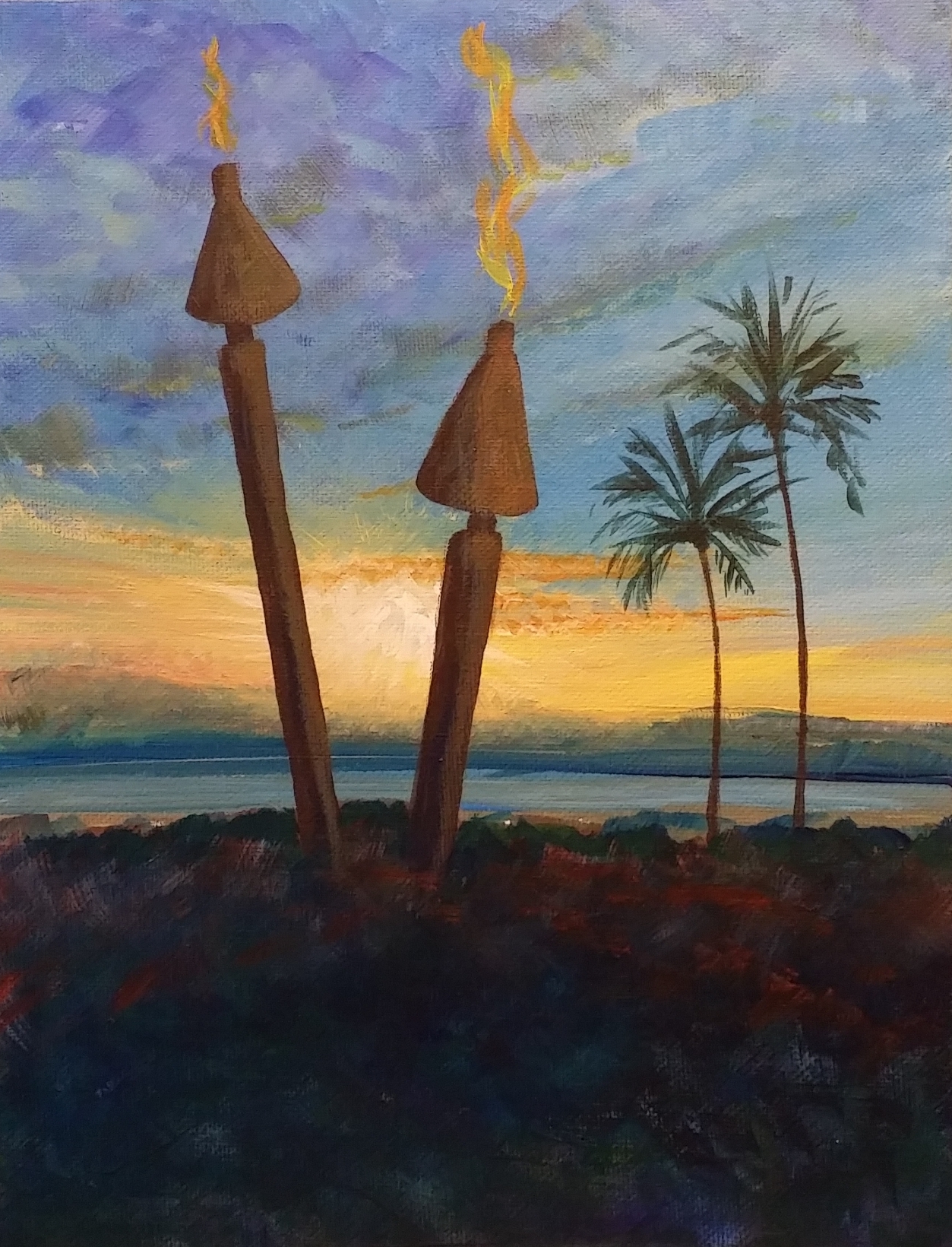 TIKI SUNSET, MAUI