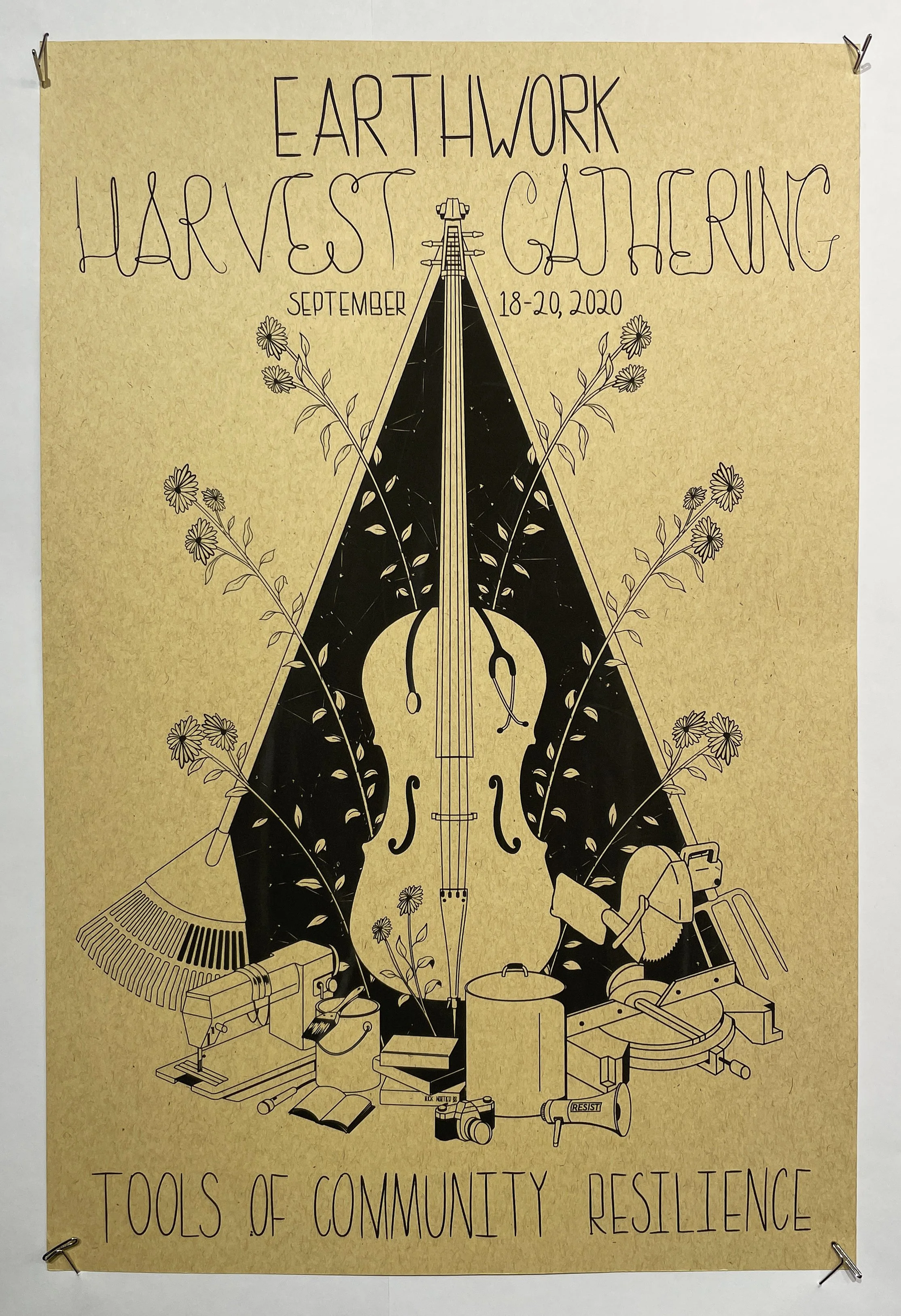 Earthwork Harvest Gathering Poster