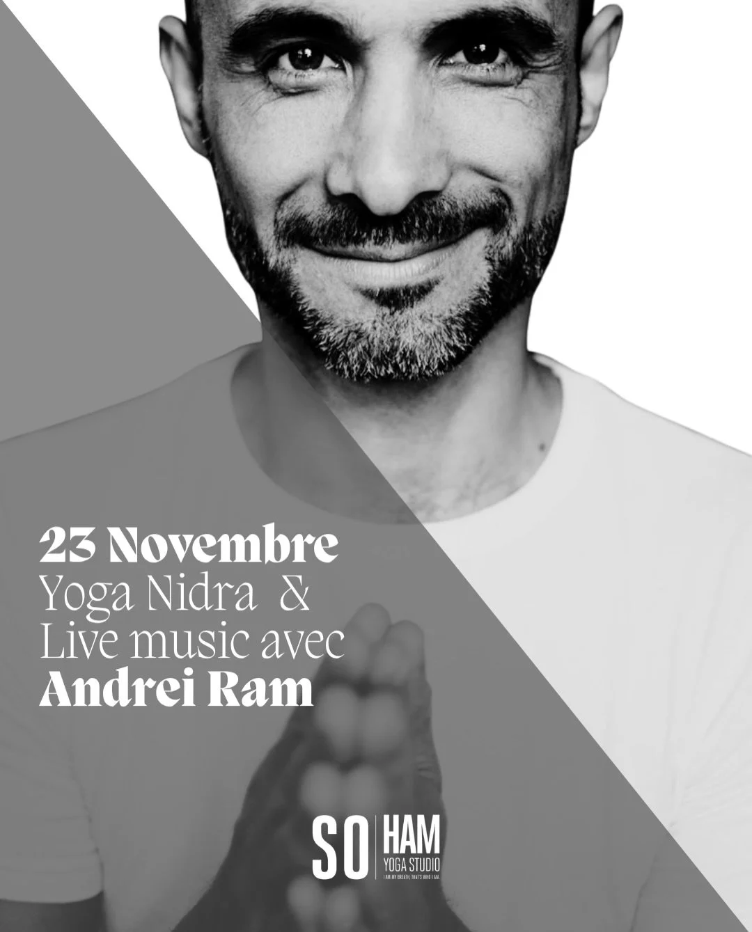 Une soir&eacute;e exceptionnelle avec Andrei Ram pour vivre NidRaM &ndash; Sound Journey, une exp&eacute;rience immersive de Yoga Nidra port&eacute;e par le son, le souffle et la conscience. Une invitation &agrave; ralentir, l&acirc;cher prise et plo