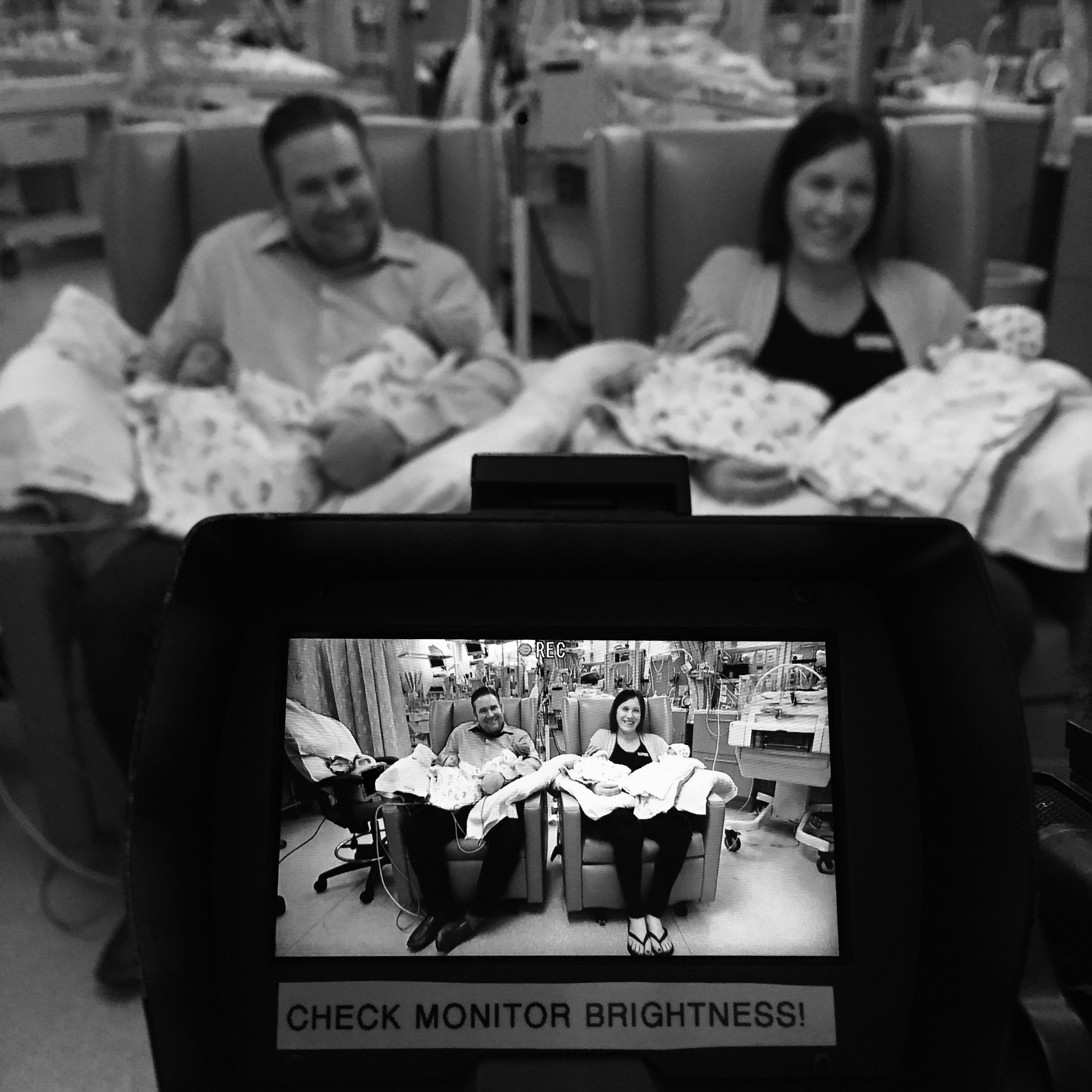 Four babies: focusing on not freaking out!