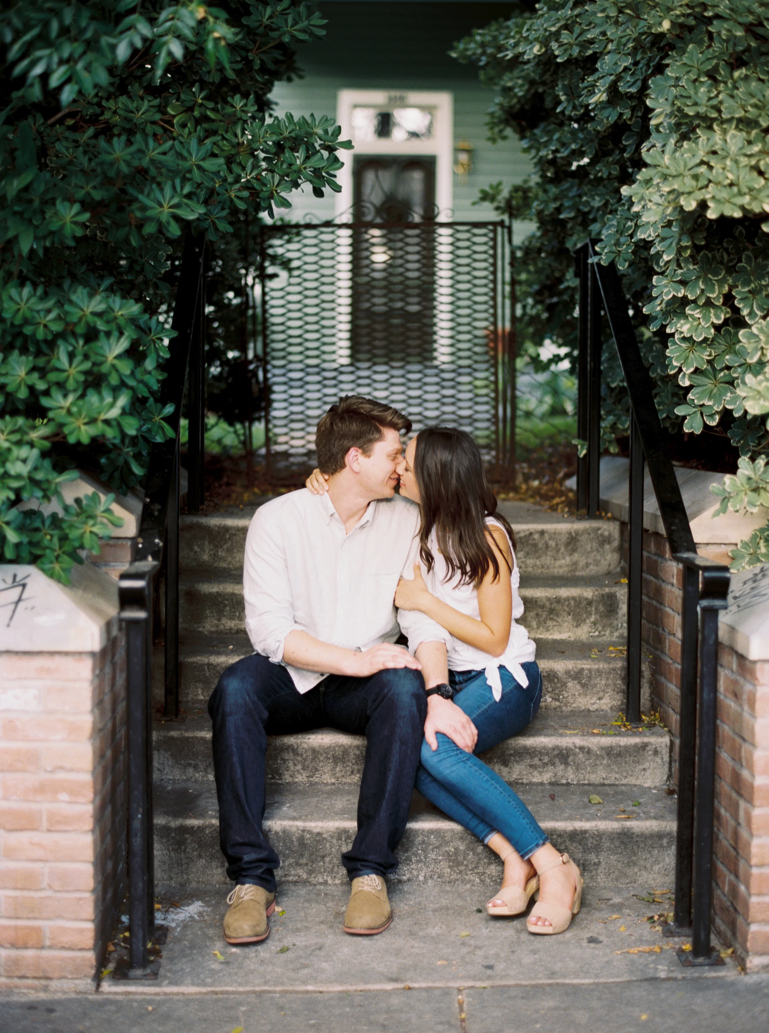 Elizabeth + Grant, Downtown Austin Film Engagement Session