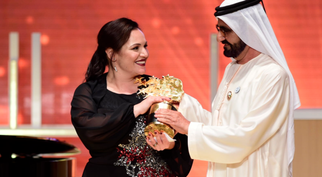Art and textiles teacher Andria Zafirakou has won a million-dollar teaching prize