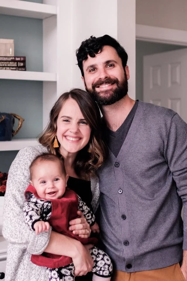 Luca with his wife Annie and daughter Sofie.