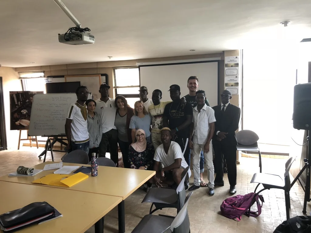 Teaching African Immigrants in Morocco about public health.