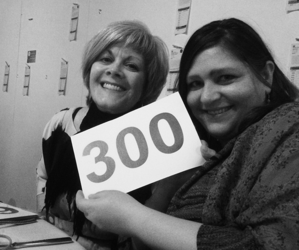 Patrice & Tara...my roommates last October at EDGE in Port Townsend and table buddies on Saturday night at the Auction!