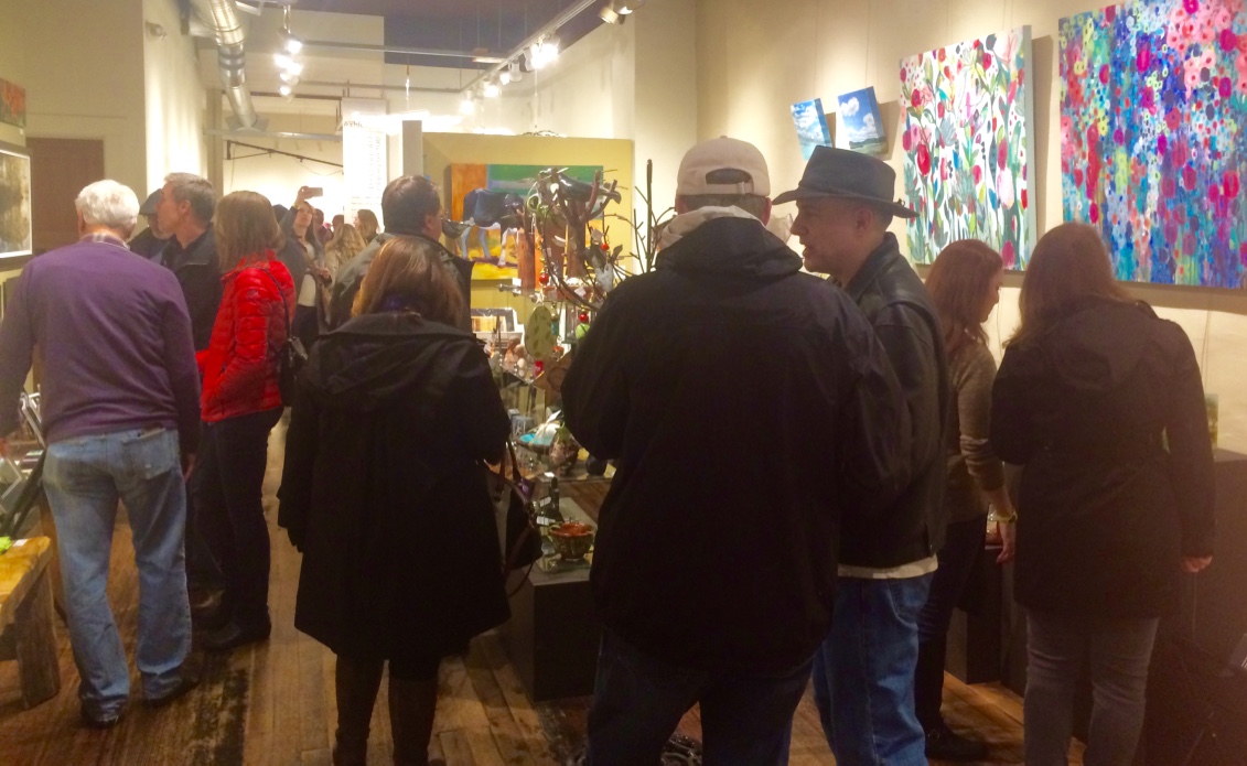 Great crowd and great fun sipping wine and chatting with friends & neighbors!
