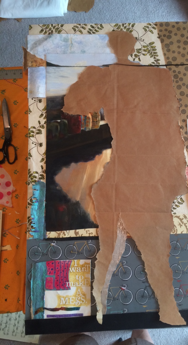 Laying everything out takes days. Checking back to peek and get a feel for what's needing to be expressed. 