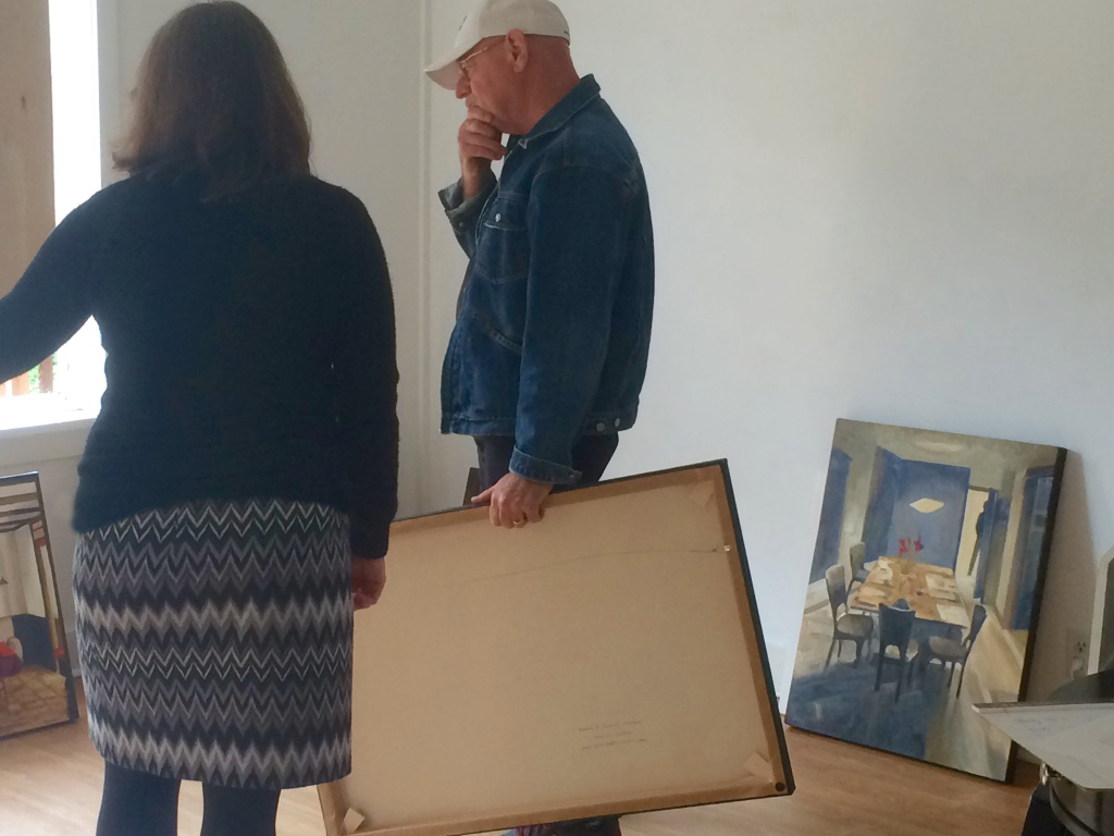 The master curator of Gormally Art Services : the one & only Tom Gormally .