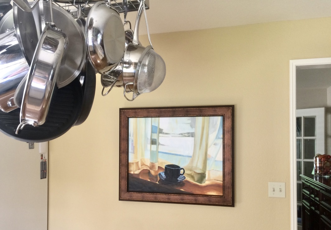 Here is " Framing A Breeze " in a kitchen....perfect!