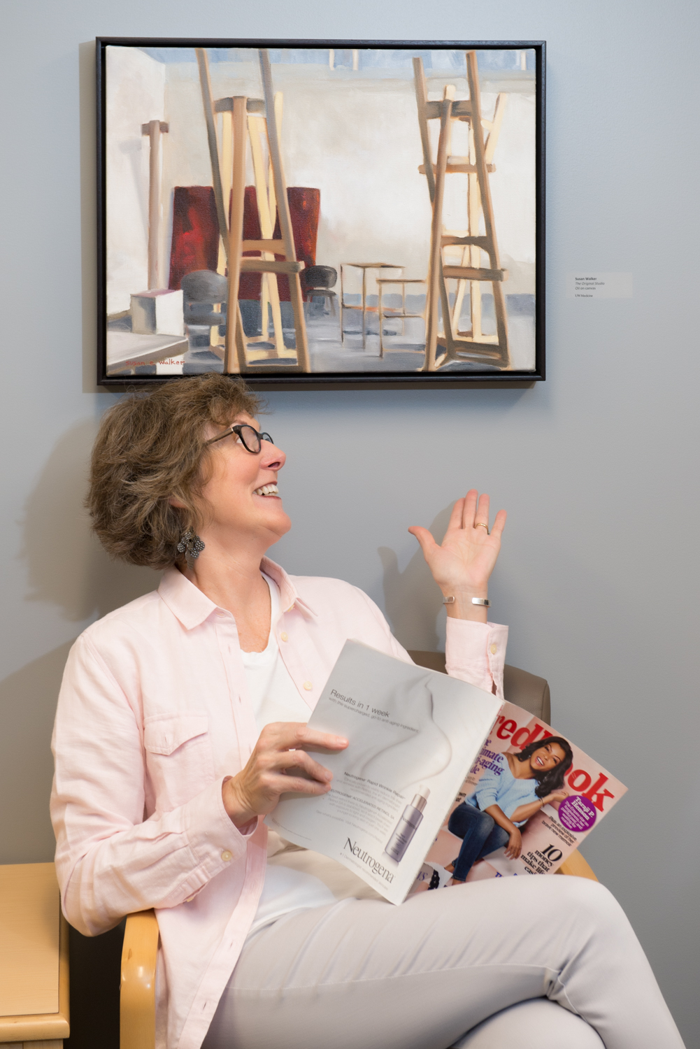 Goofin' around with my studio-mate, photographer Toni Pinto. So fun!
