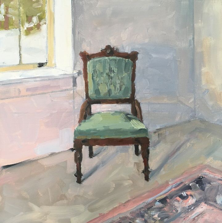 Teal Velvet Chair