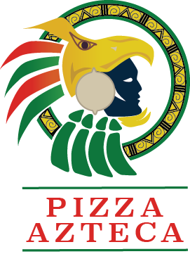   Pizza Azteca&nbsp;   Logo Design  The design for Pizza Azteca incorporates an Aztec warrior along with traditional Mexican colors and patterns. The circular shape behind the Aztec warrior is applied to symbolize the shape of a pizza. 
