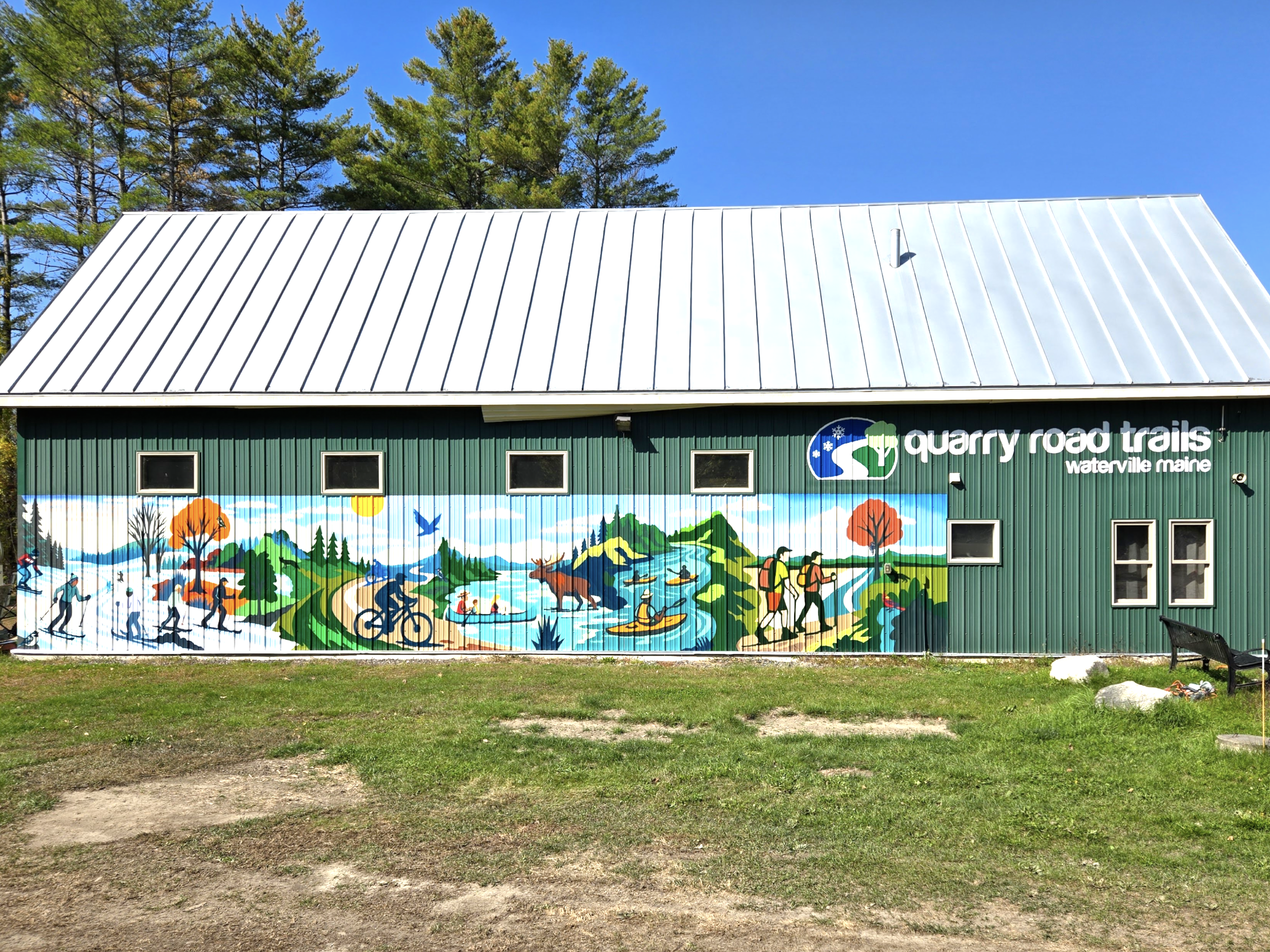  Quarry Road Trails Mural, Waterville, ME 2025 