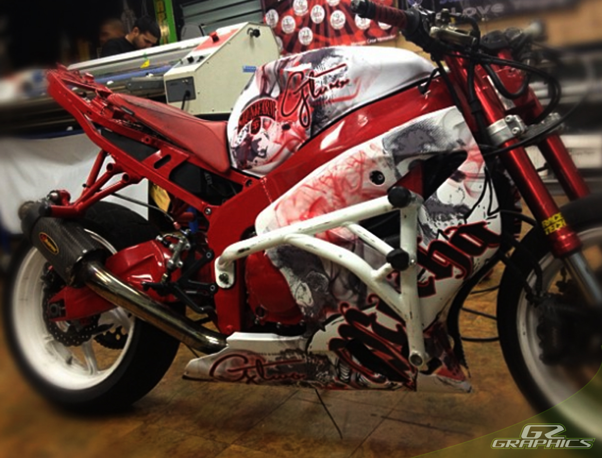 Multicolor Motograpix Designs Bajaj Pulsar 220F Graphics Kit For Motorcycle