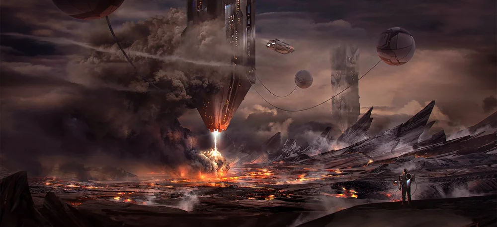Randolph Watson Concept Art - Alien worlds