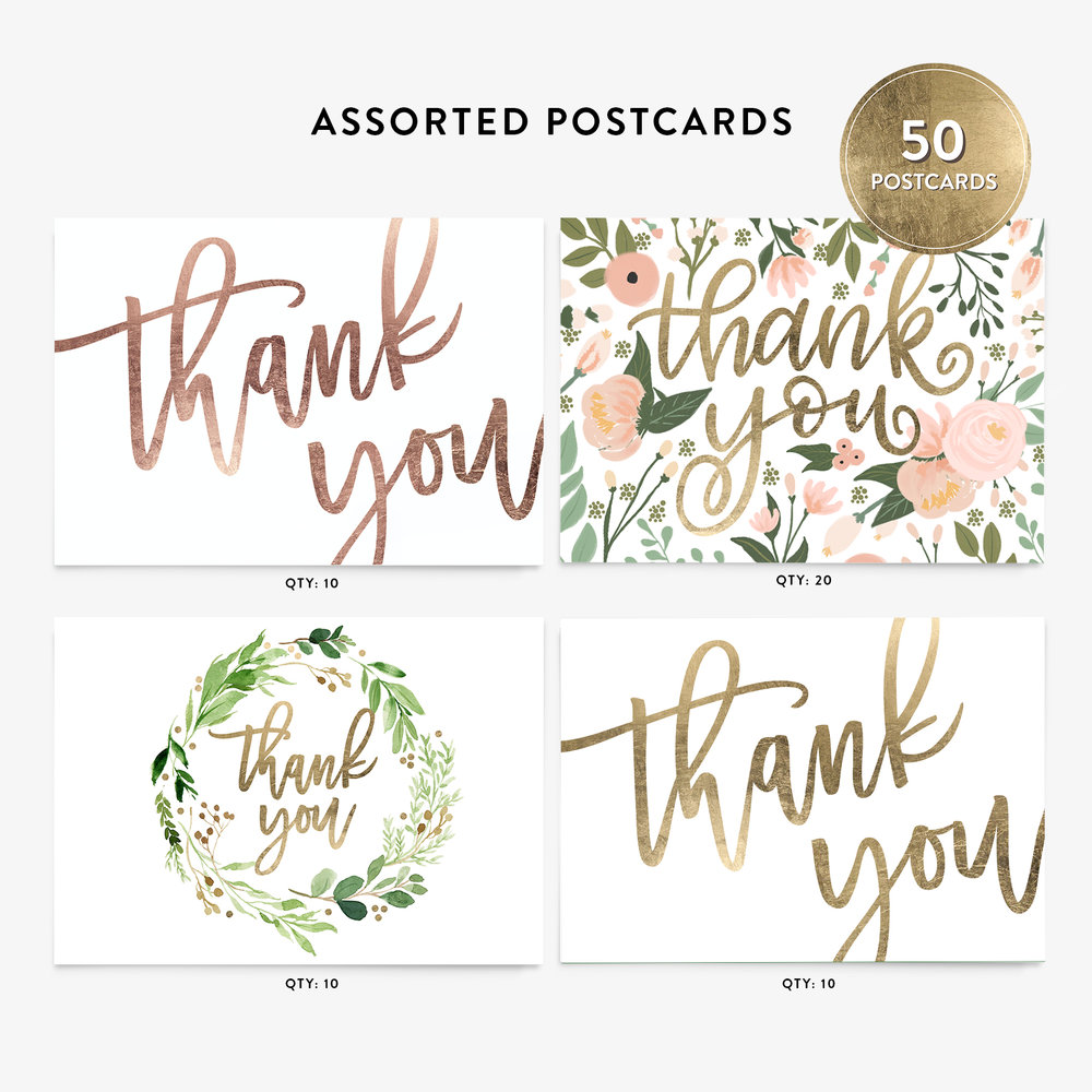 Thank You Postcards - 12 pack — jack + ella paper