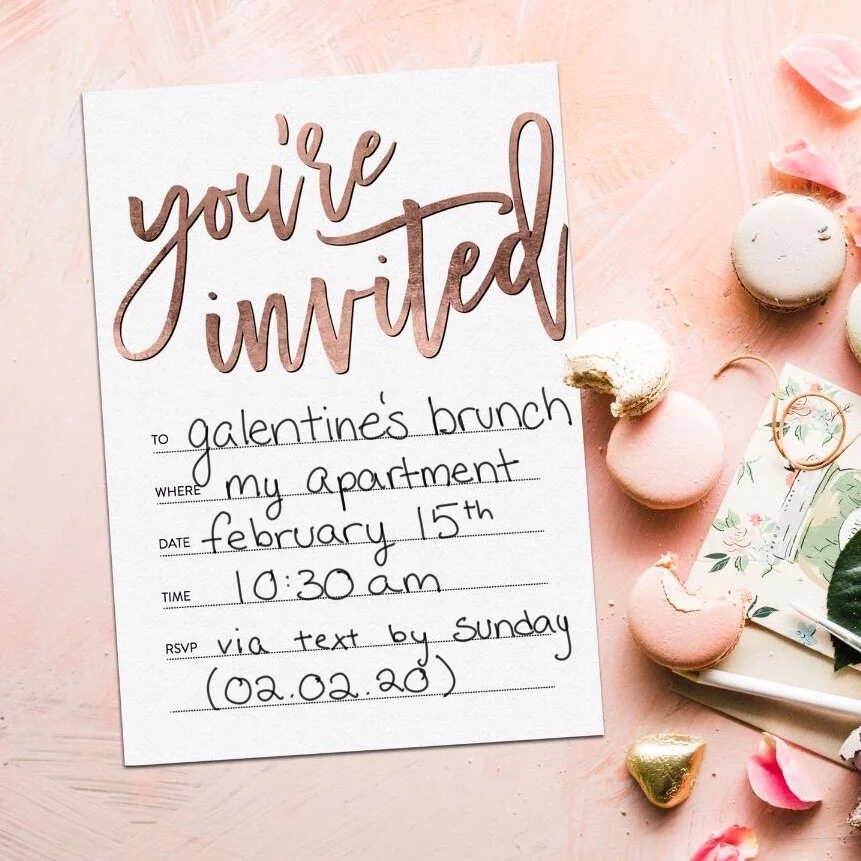 Galentine's Day Brunch/Party Prep