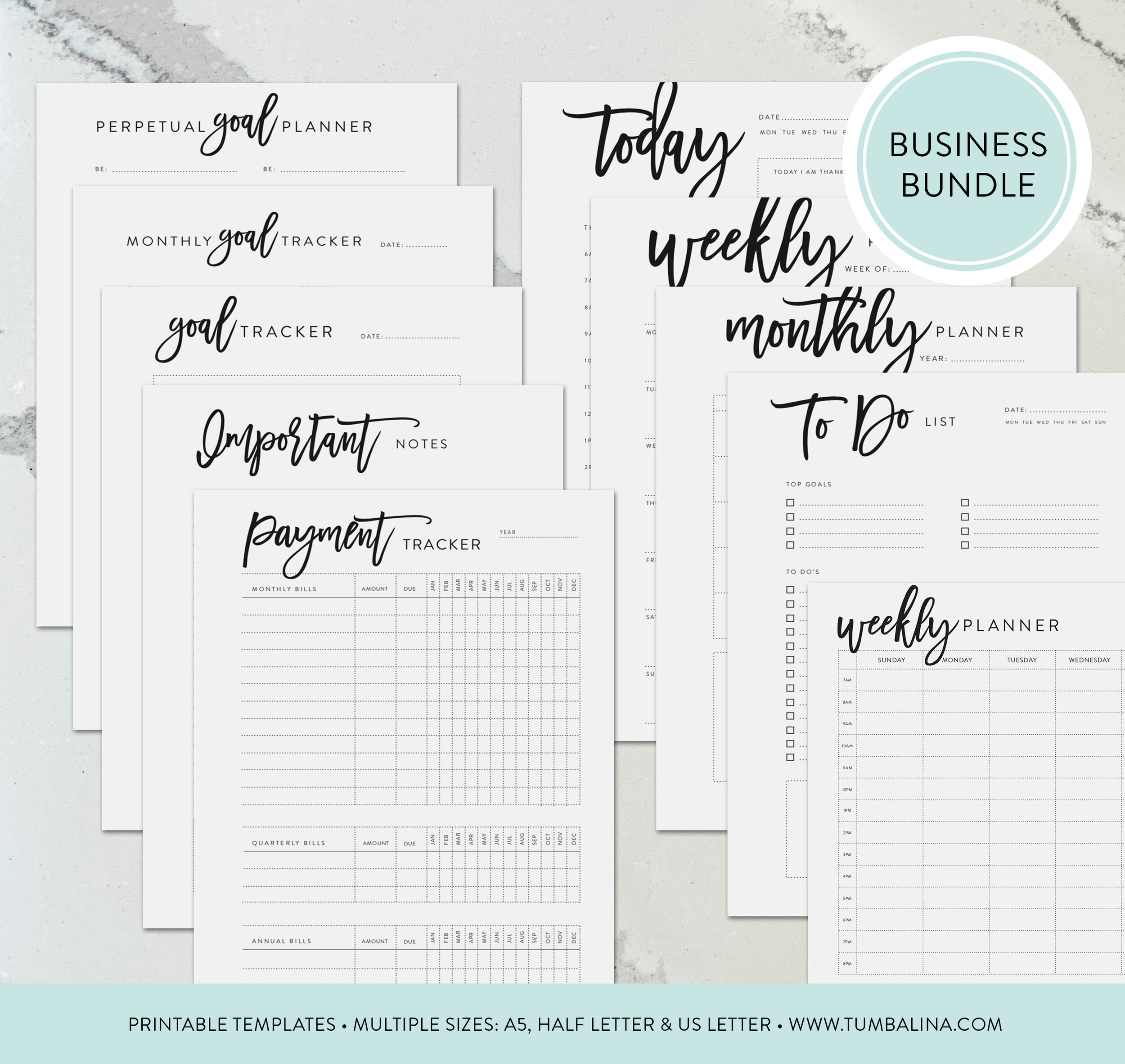 10 Piece Script Business Planning Bundle