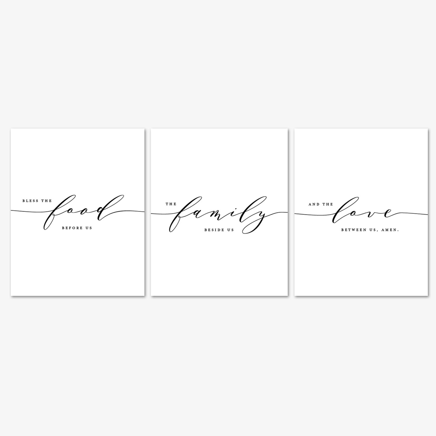 Bless The Food Before Us Wall Art