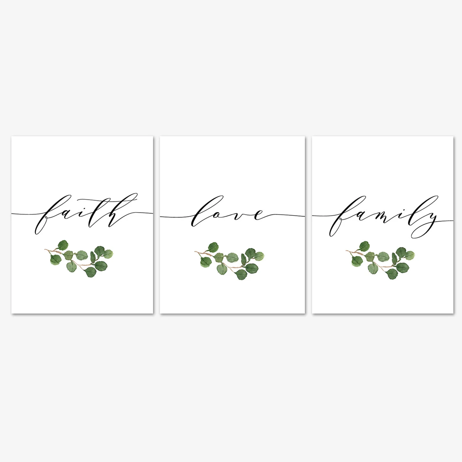 Faith, Love, Family Wall Art