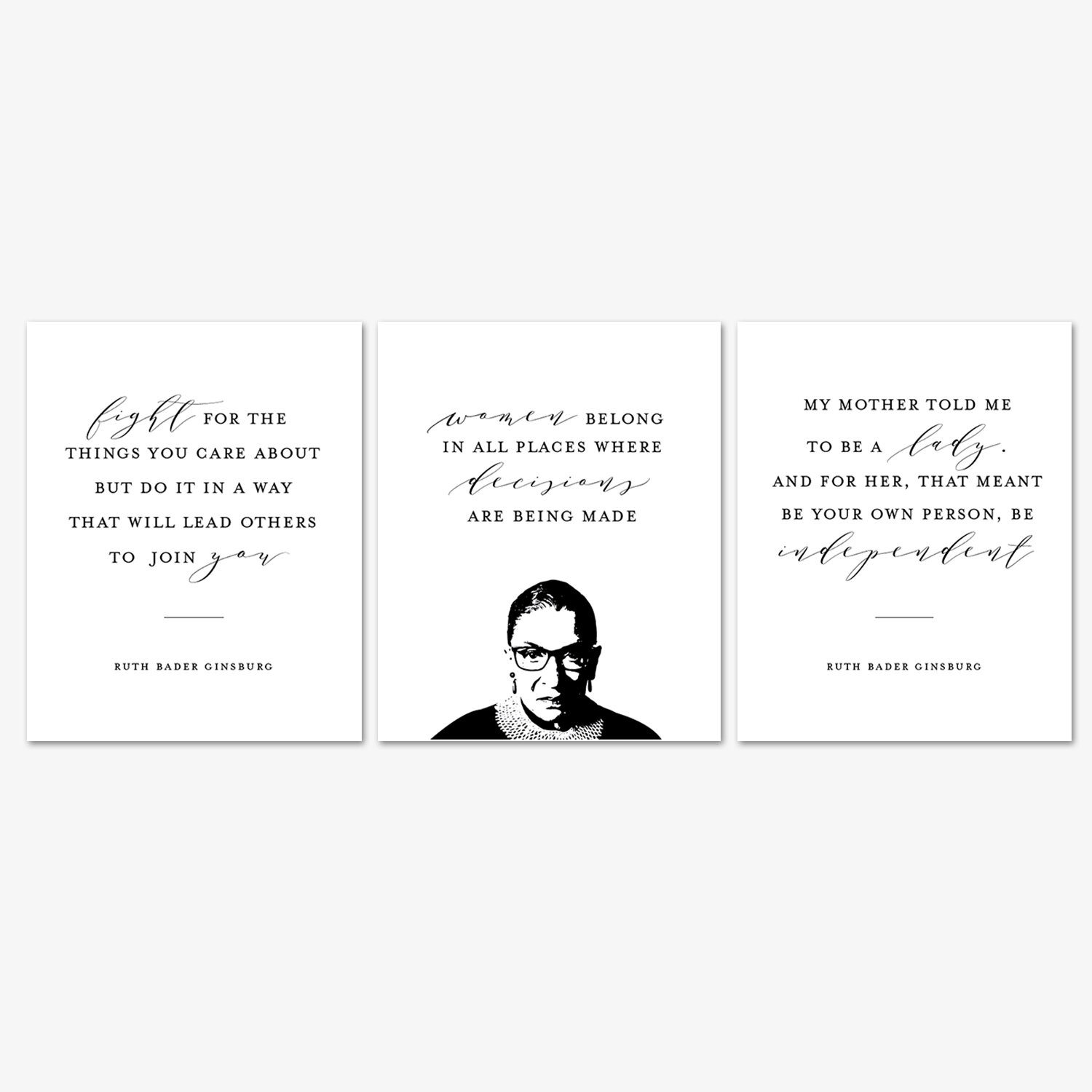 Ruth Bader Ginsburg Wall Art Prints