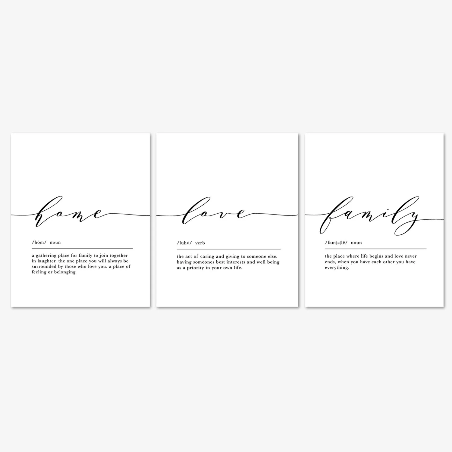 Home, Love &amp; Family Wall Art
