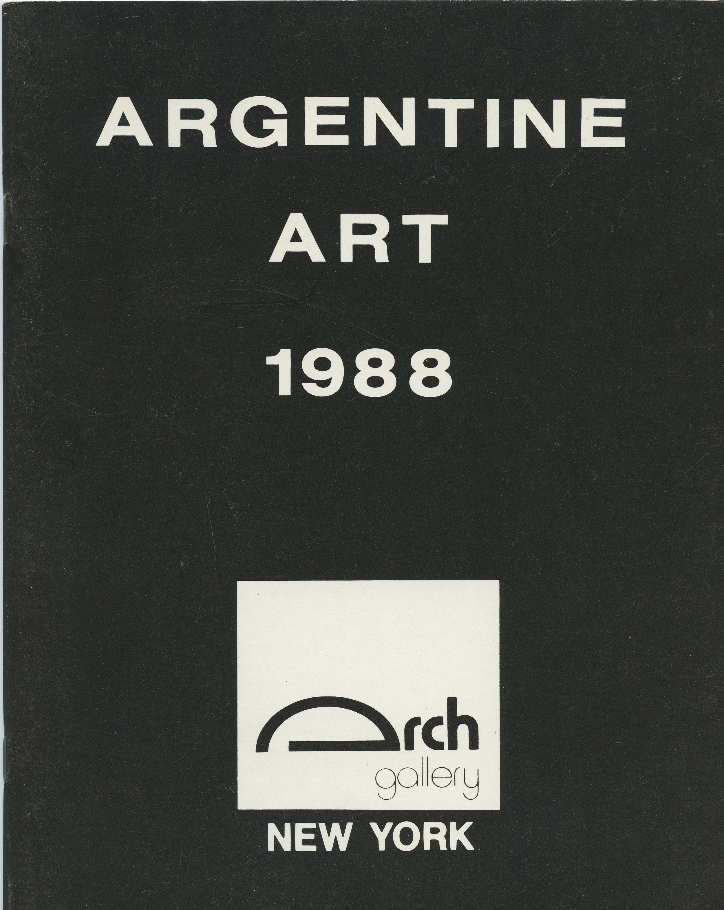 Argetine Art, Arch Gallery 1988