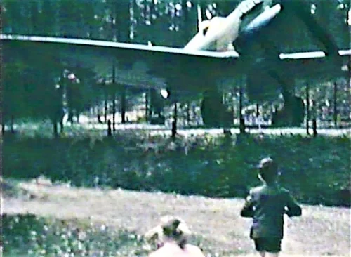 Garry's first sight of a Spitfire at the Overloon Military Museum in the Netherlands. This Spitfire, PR Mk XI (PL965), is now airworthy and flies from North Weald airfield
