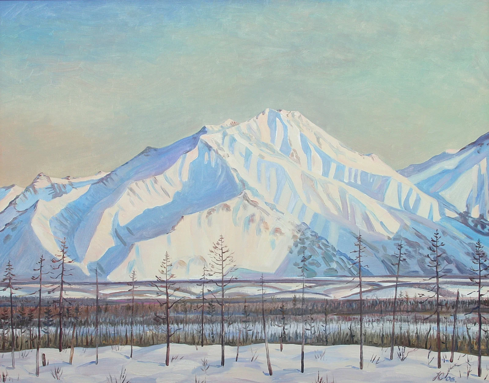  Момские горы. Март. 2006 (холст, масло) | The Moma Mountains. March. 2006 (oil on canvas) 