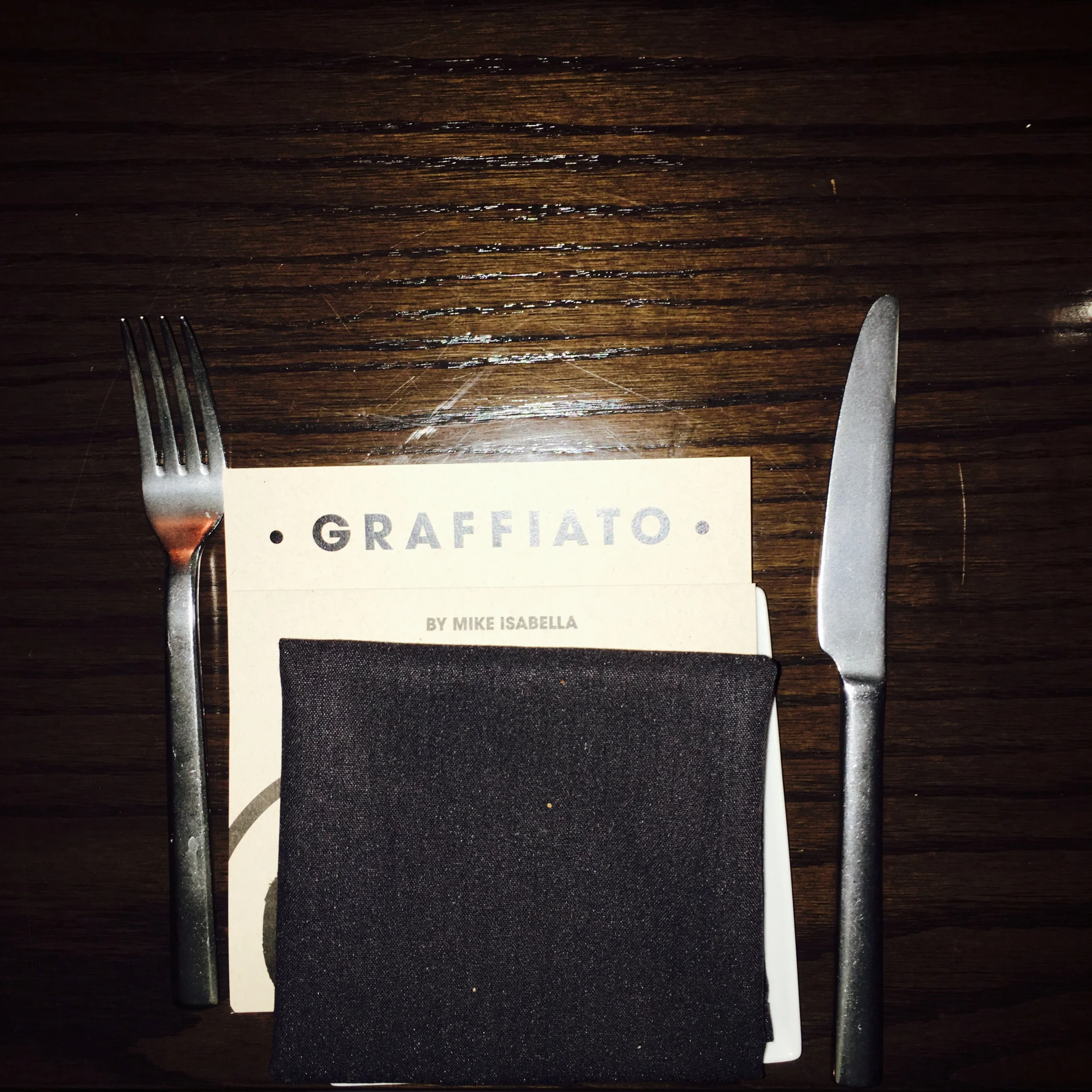 Saturday evening we dined at Mike Isabella's Graffiato. We were eating well.