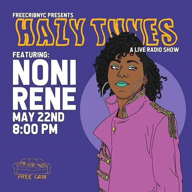 🔮 hang with me THIS FRIDAY 5/22 on "Hazy Tunes - A Live Radio Show" presented by @freecribnyc 
Arrival time : 7:30pm
Show : 8pm ⁣ZOOM ID : 651-540-0400
Password: freecrib 
twitch.tv/freecrib
------------------------------------------------