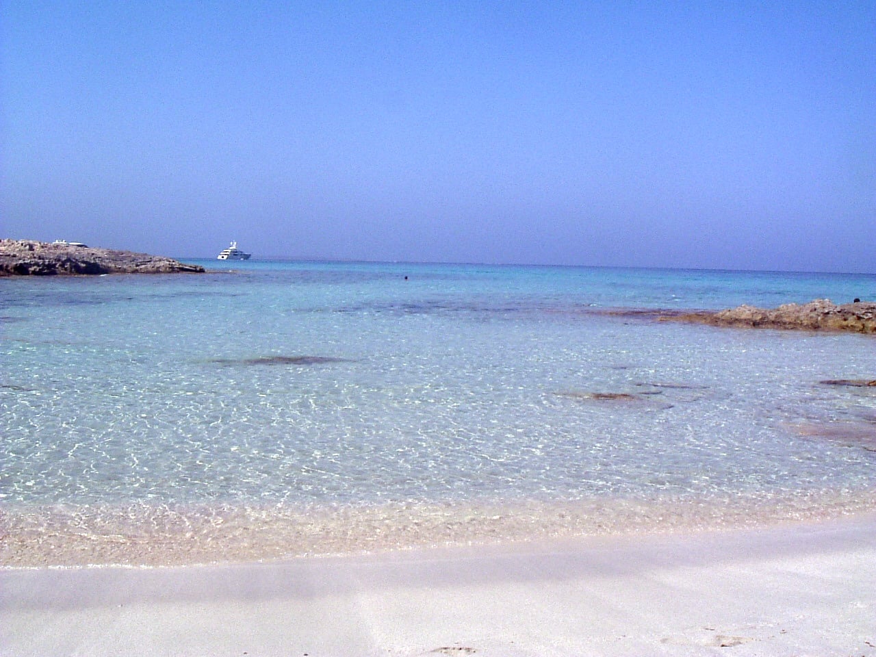 the friendly shallow waters.