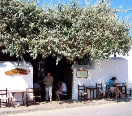 ONE OF THE MANY CASUAL CAFES ON THE ISLAND
