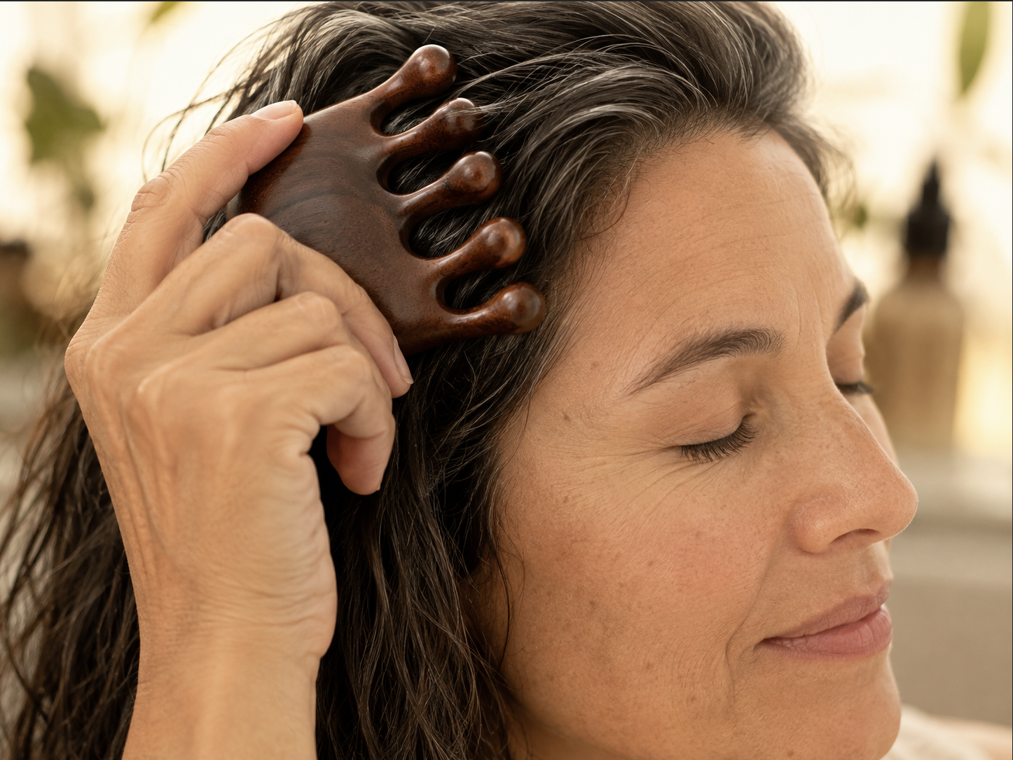 How to Use Wooden Combs for Scalp Massage