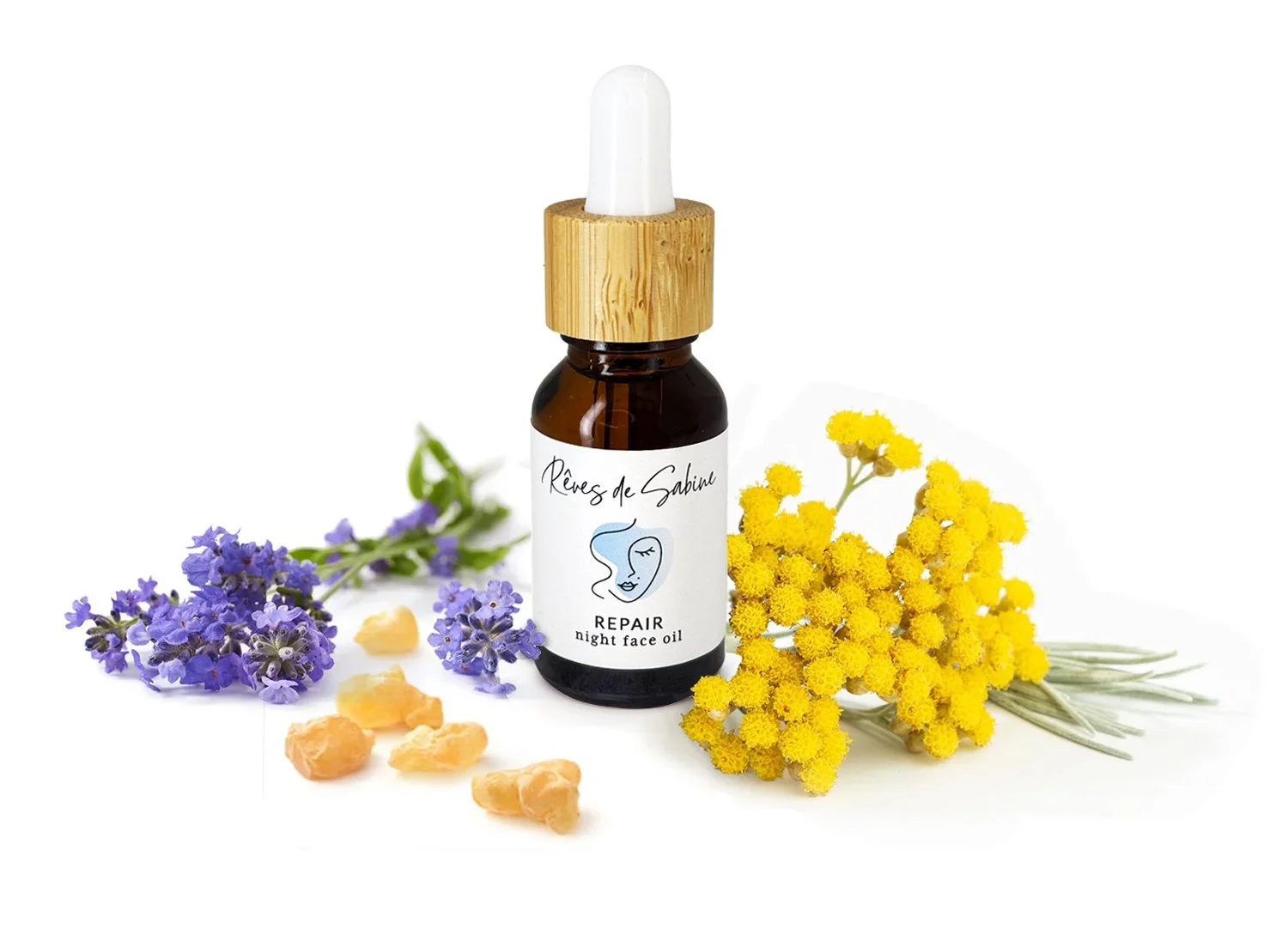 Repair Night Face Oil - Repairing - 100% natural - Microbiome Friendly