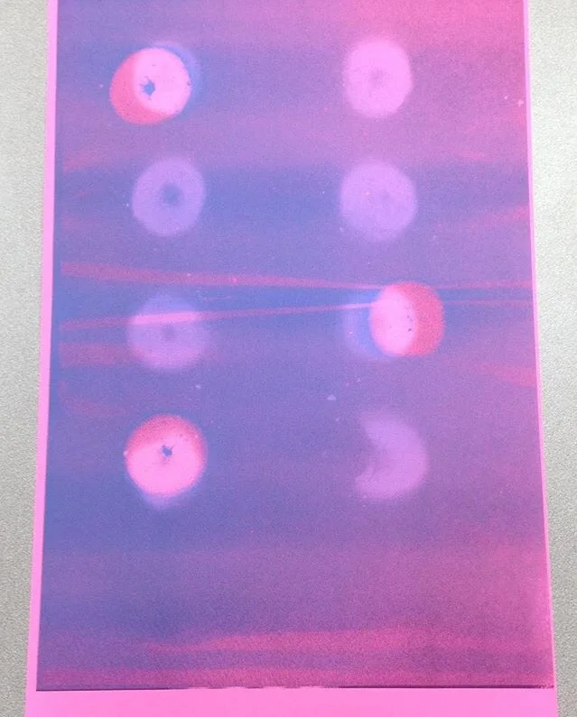 Donuts on a riso machine
