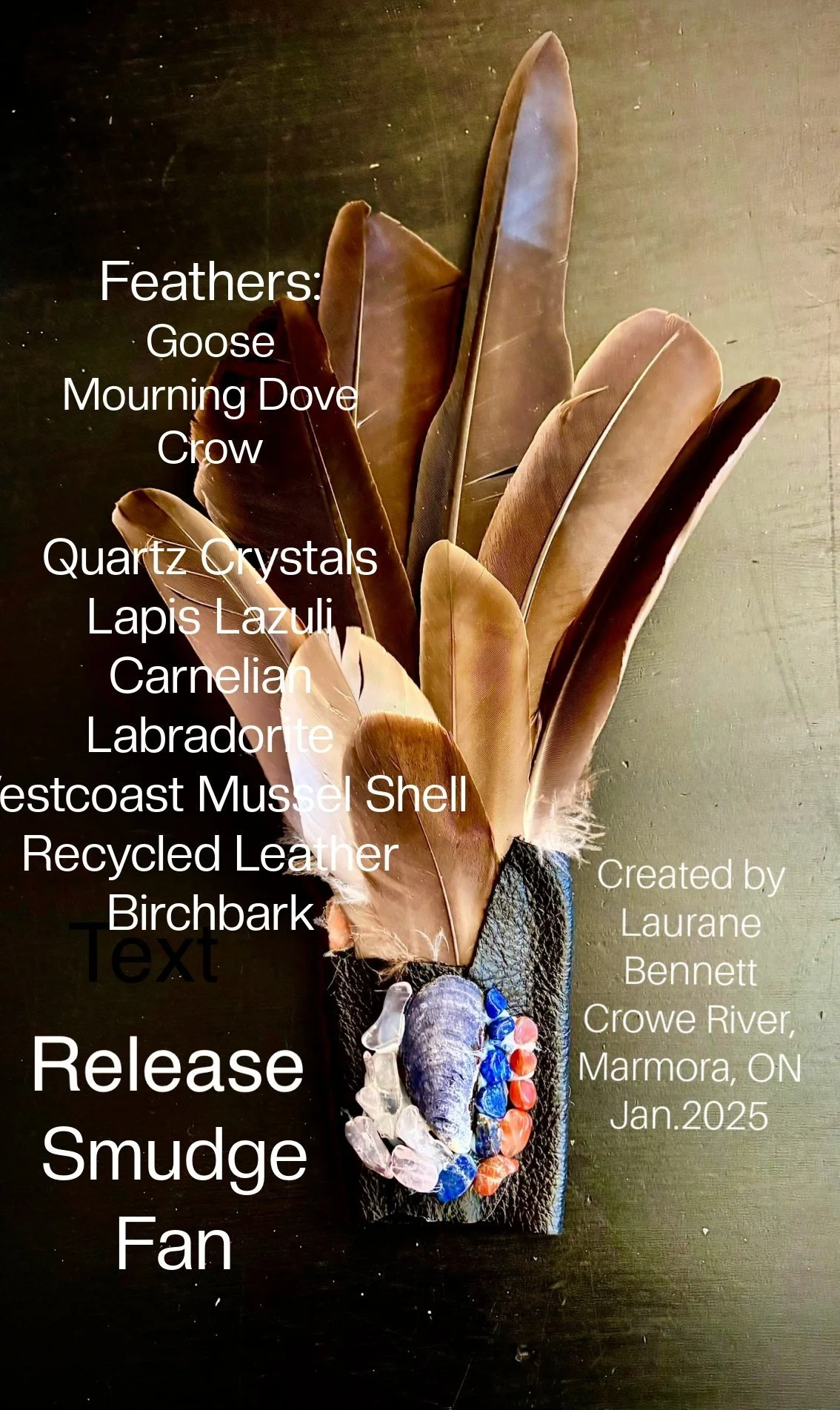 "Release" Ceremonial/Smudge Fan