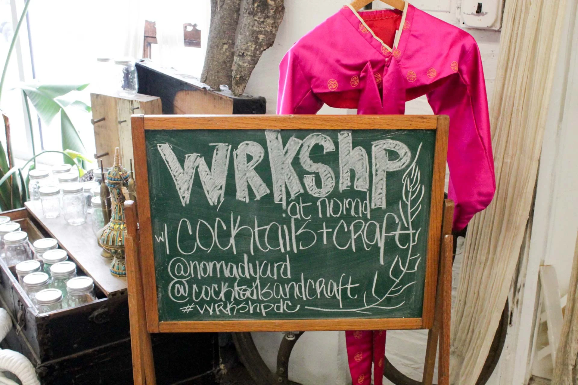 Recap: cocktails+craft wrkshp at Nomad Yard: gin, herbs, growth