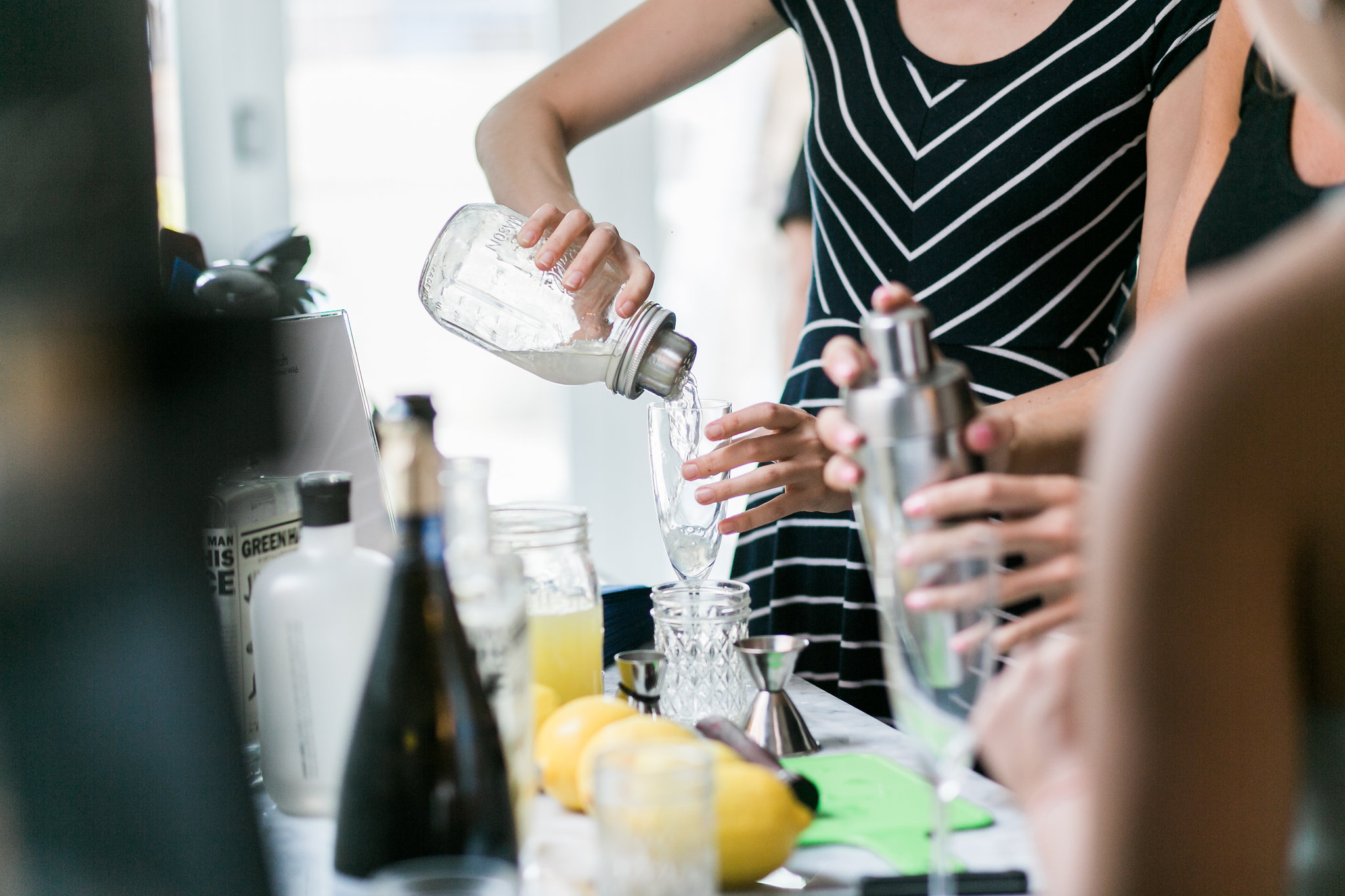 Mixing and making. Photo by Jen Eun.