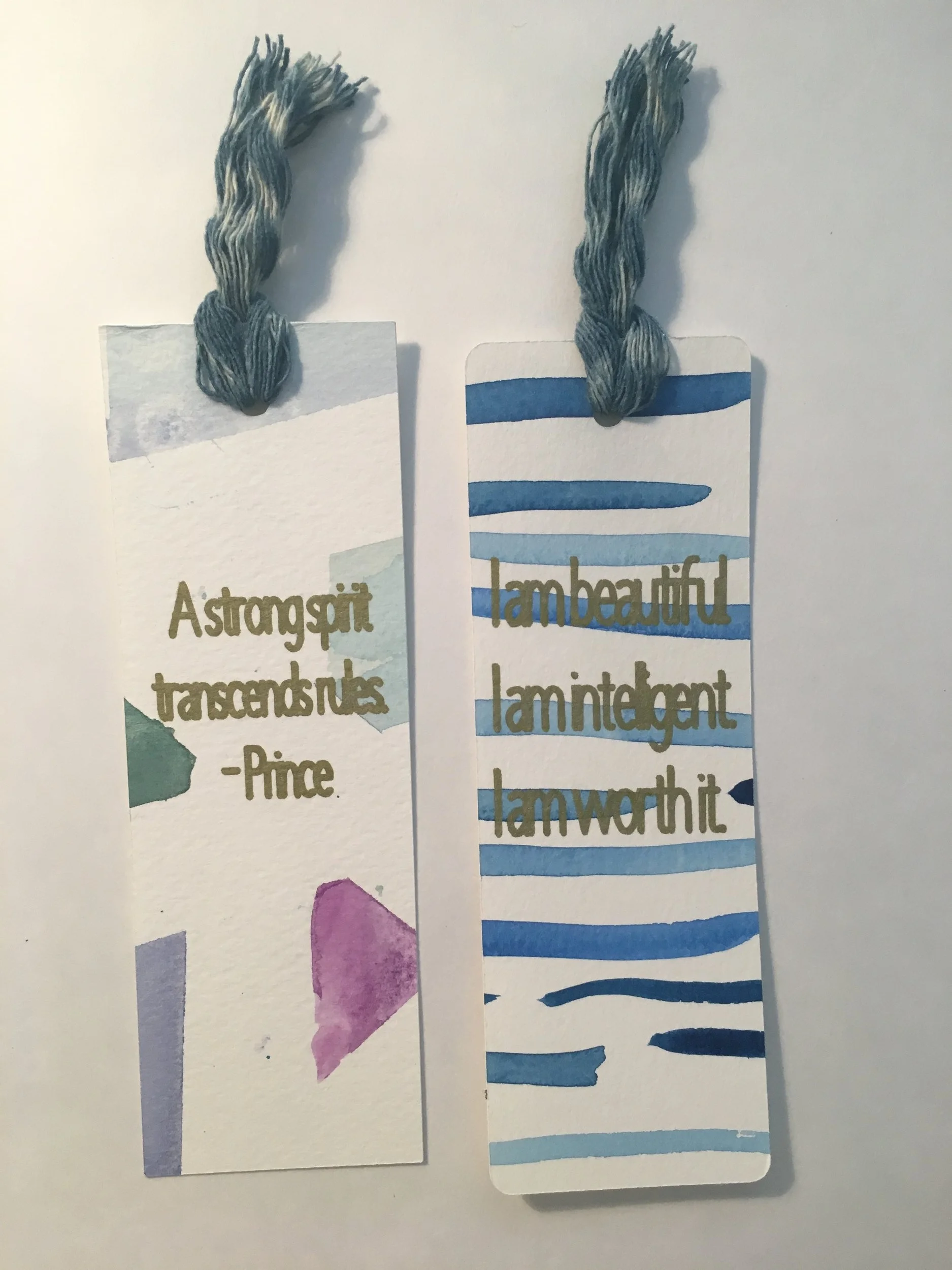 Make a Bookmark With Rejected Art or Watercolor Practice