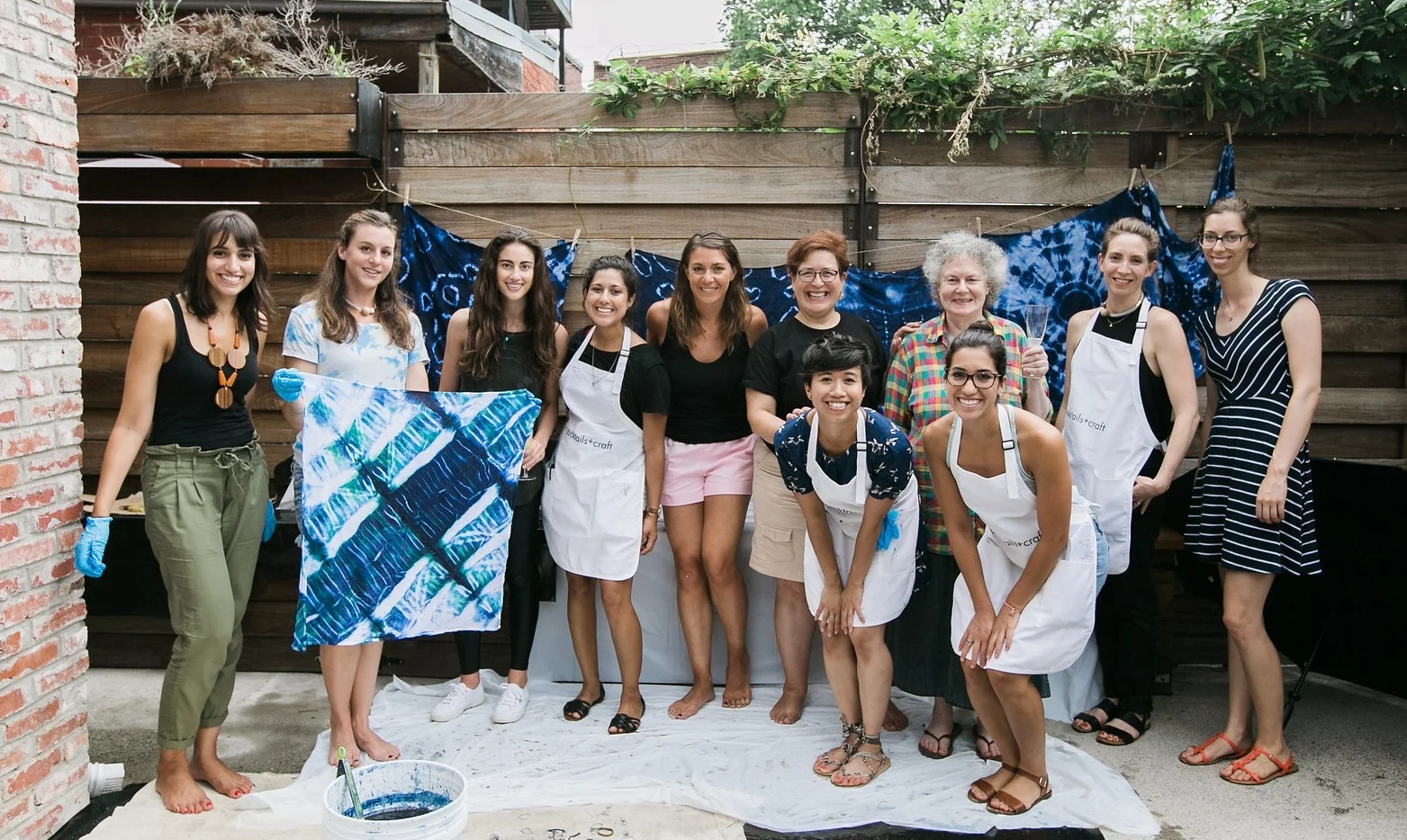 Shibori Workshop with Kicheko Goods and Printed Wild in Washington, DC. Photo by Jen Eun.