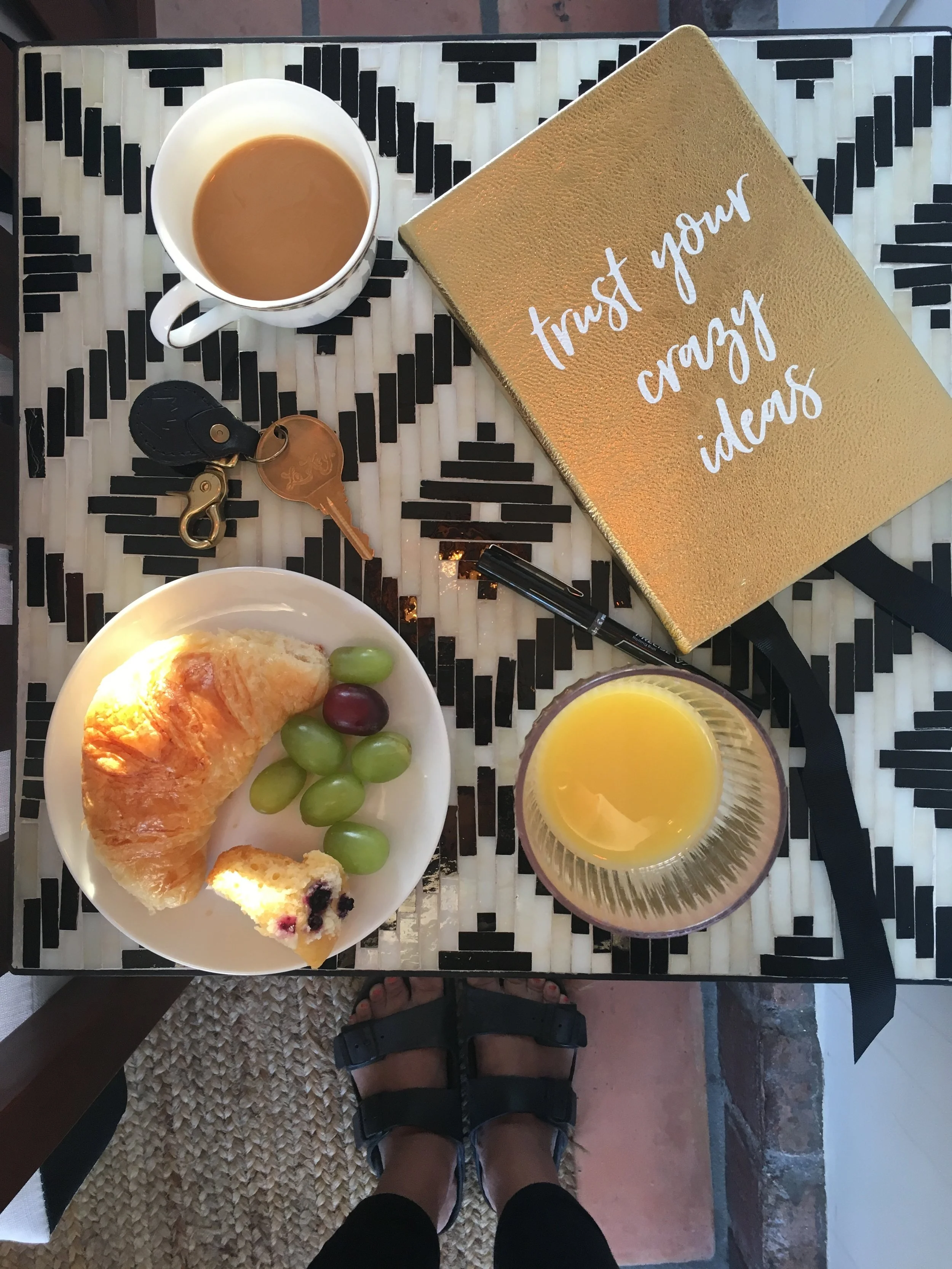 Breakfast at Villa Royale, Palm Springs